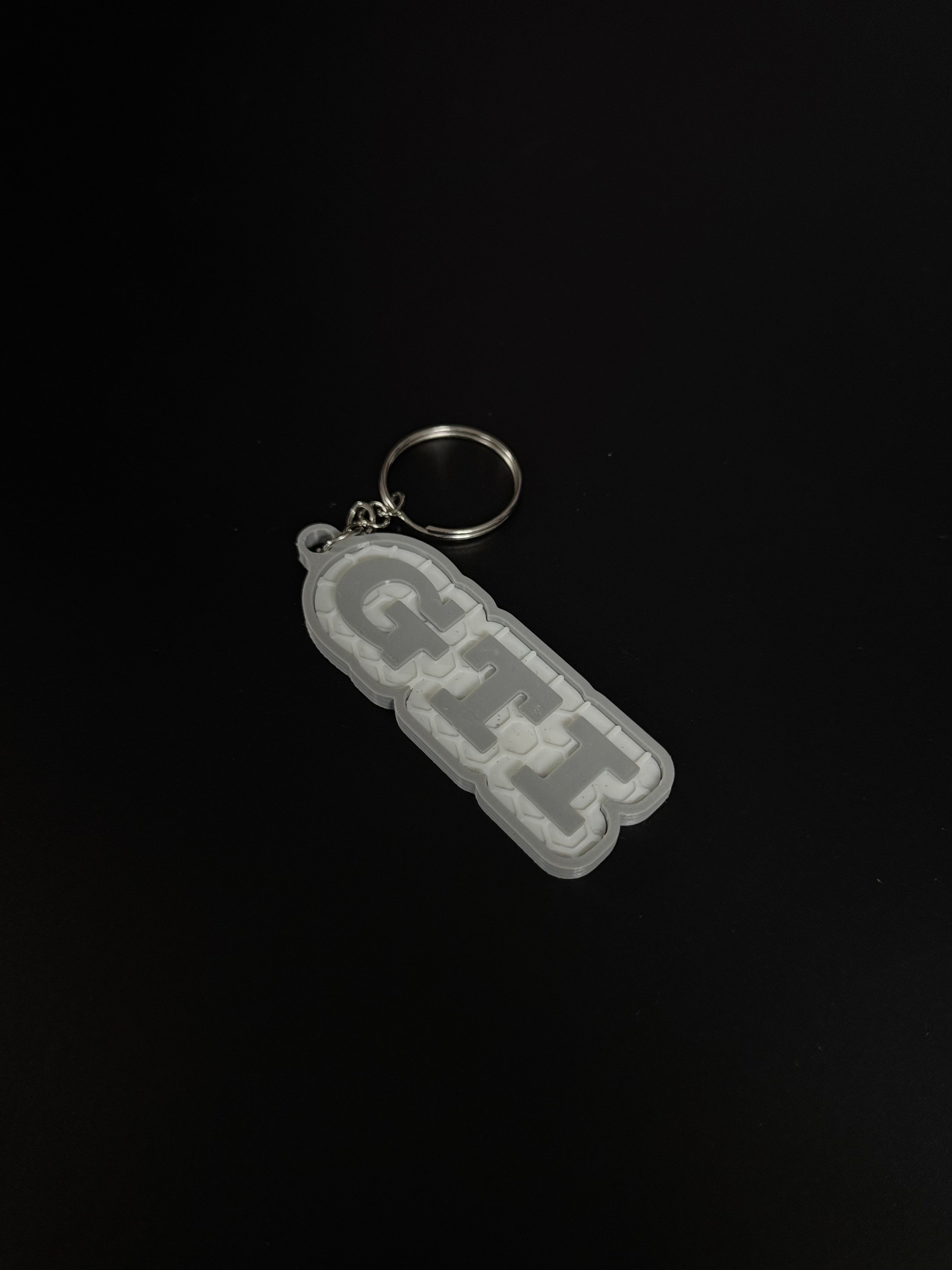 Llavero Volswagen GTI en 3D
