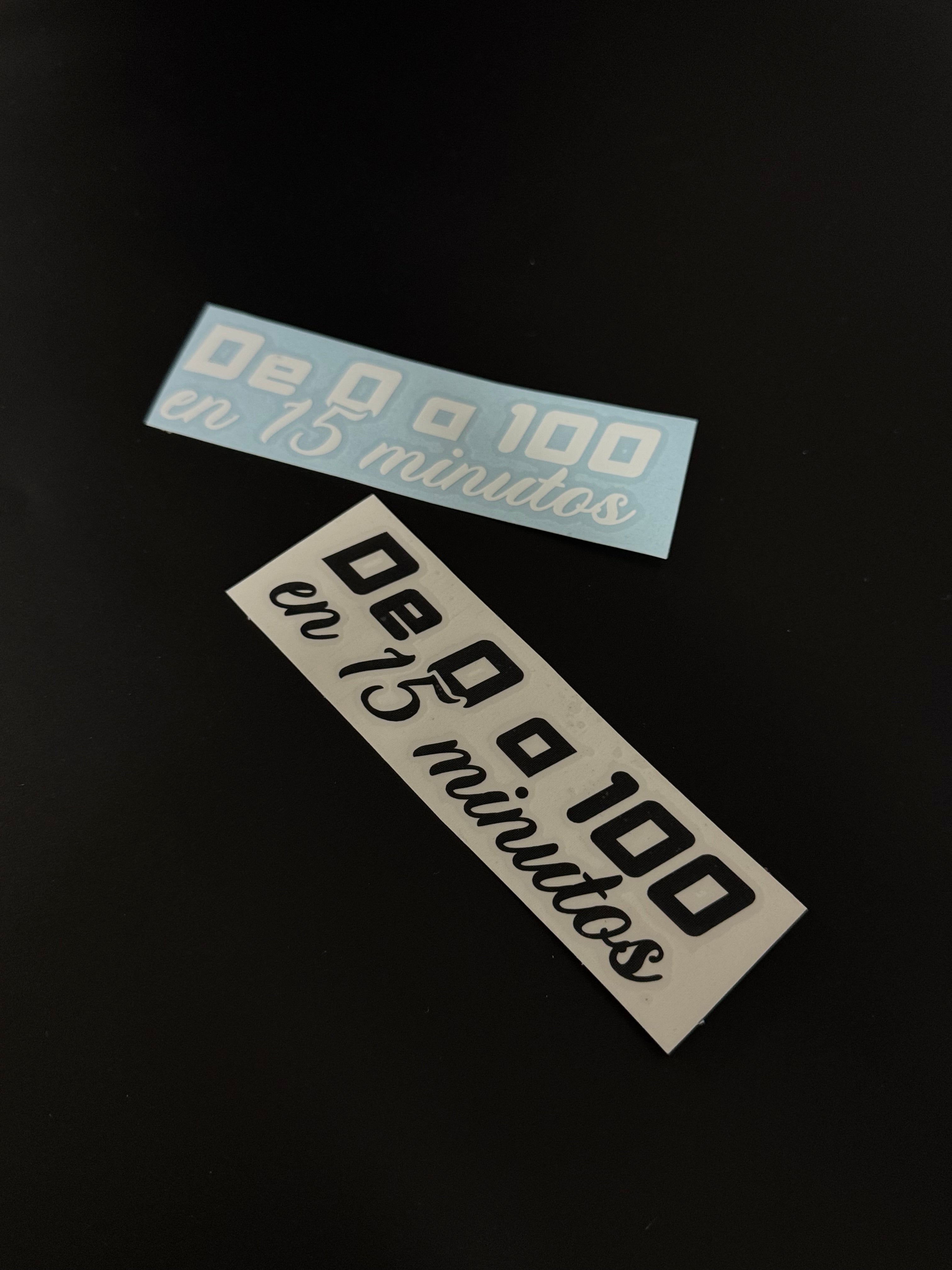 Pegatina: de 0 a 100