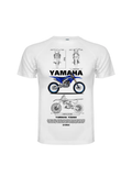 Camiseta Yamaha YZ250 Blanca