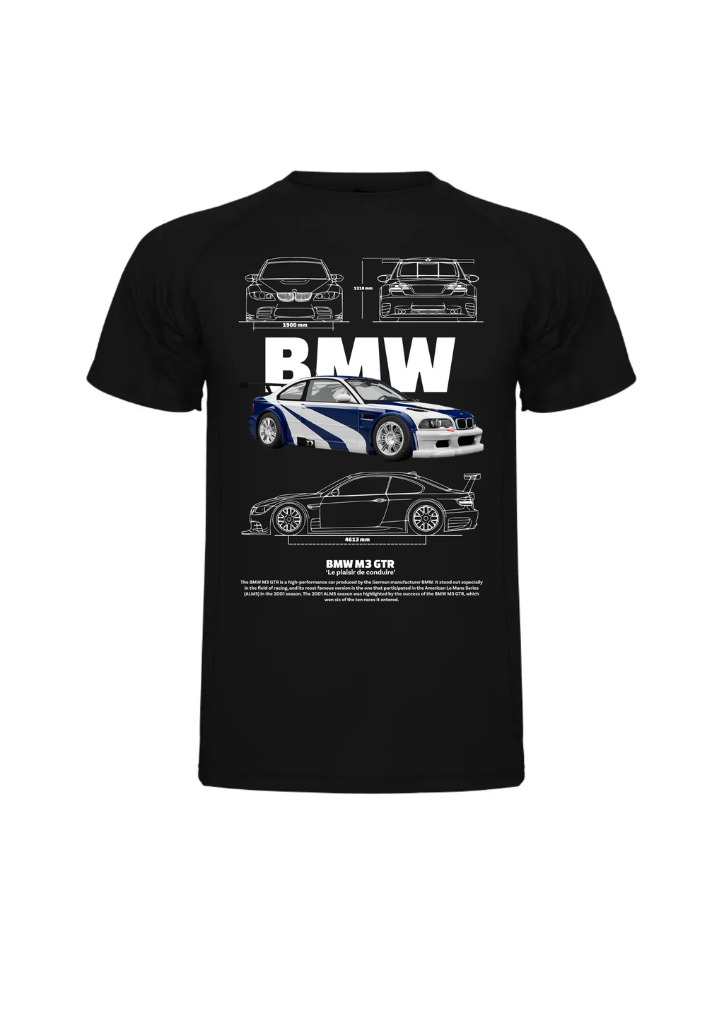 Camiseta BMW M3  GTR Negra