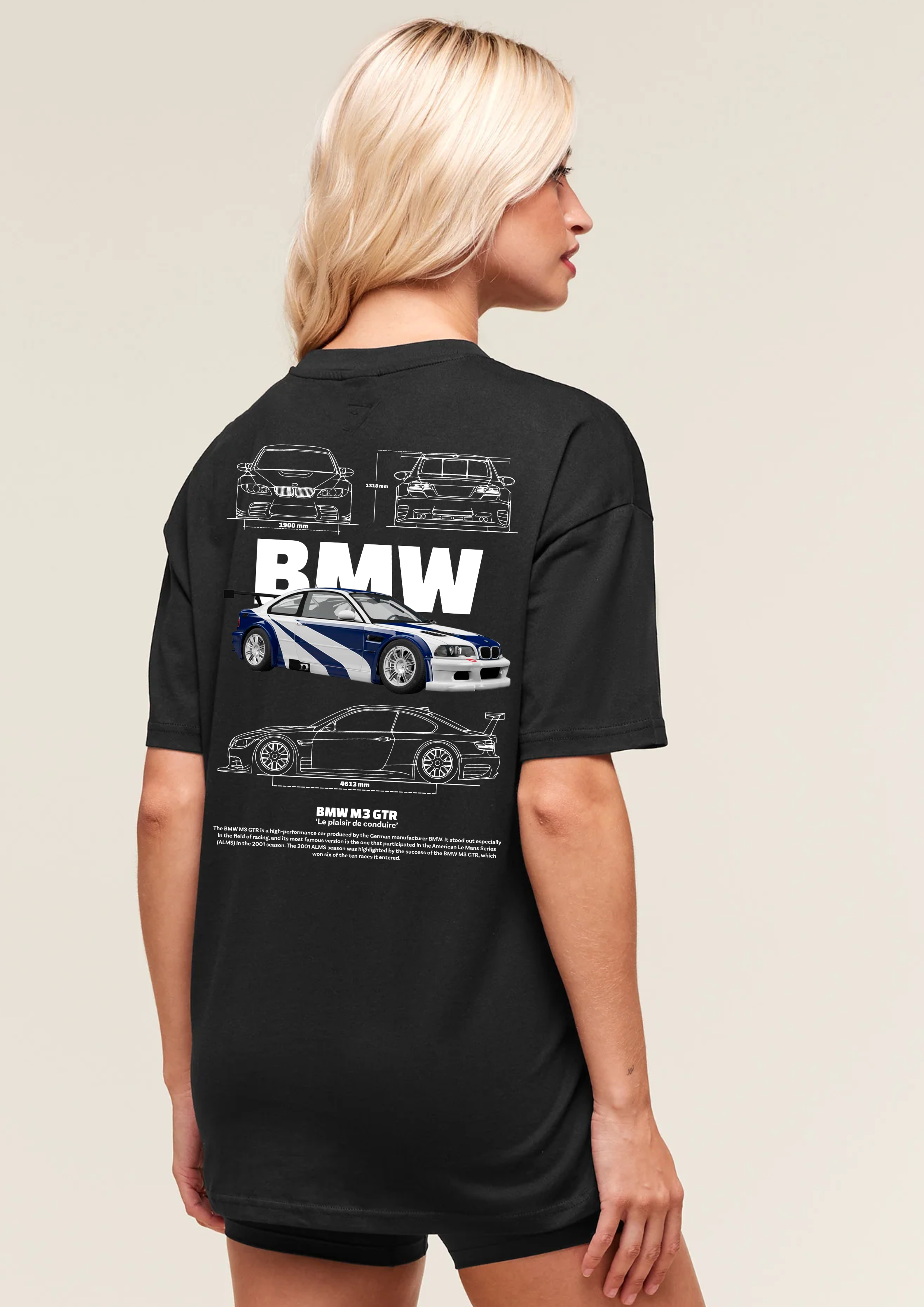 Camiseta BMW M3  GTR Negra