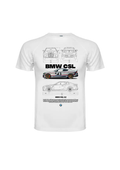 Camiseta BMW CSL Blanca