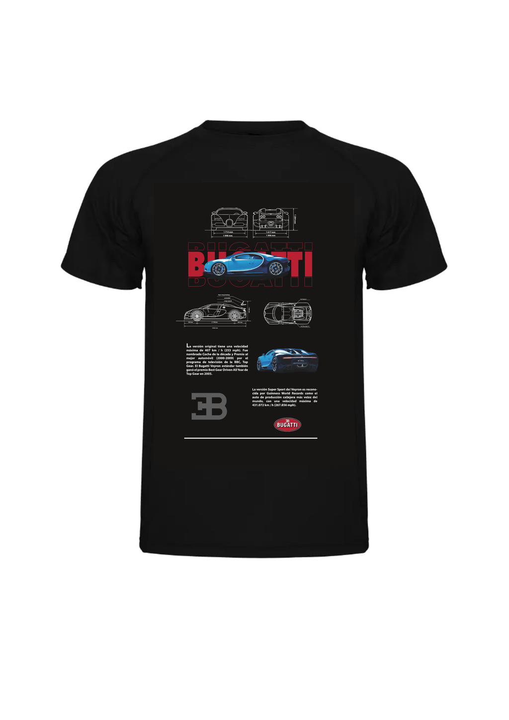 Camiseta Bugatti Veyron