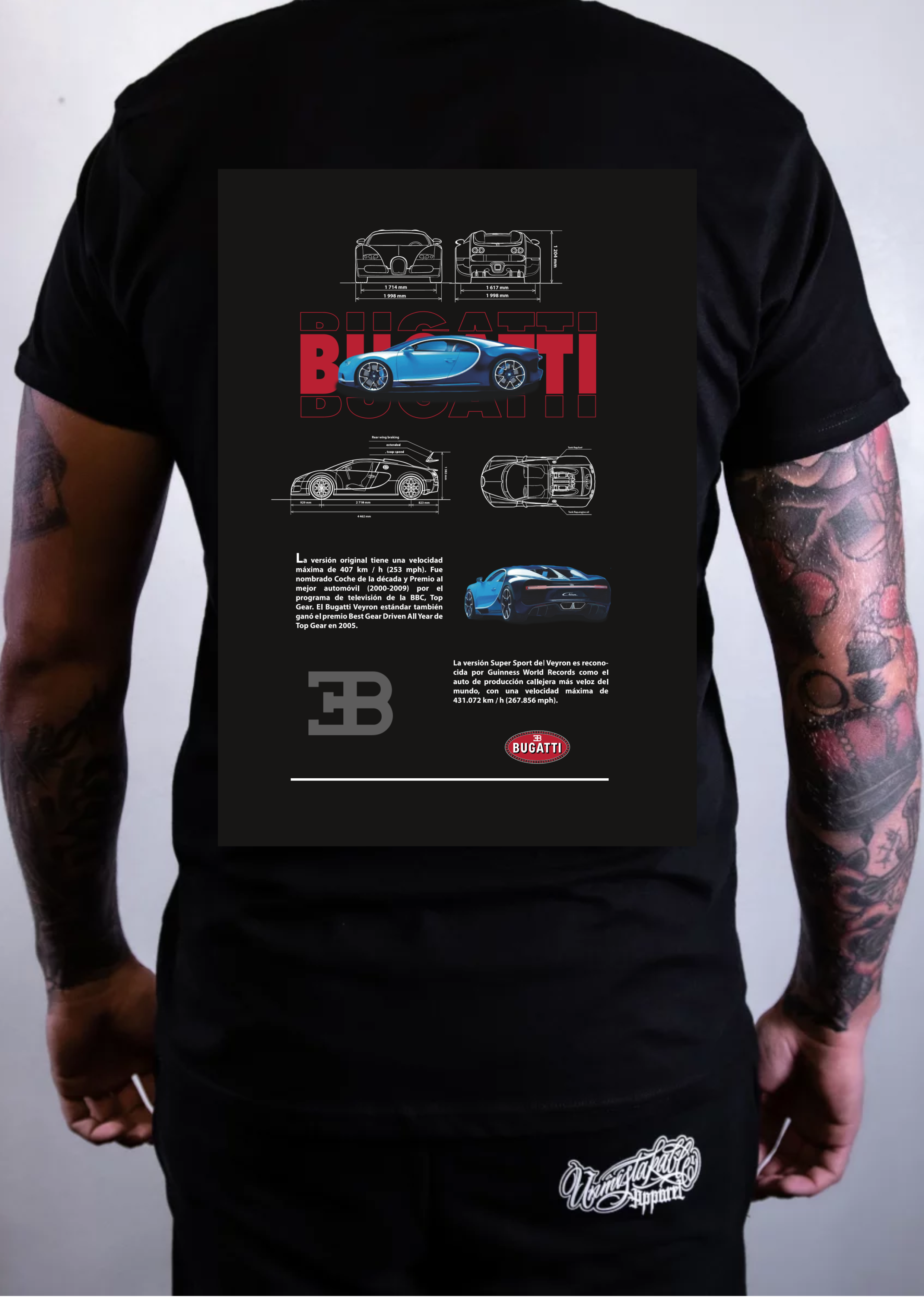 Camiseta Bugatti Veyron