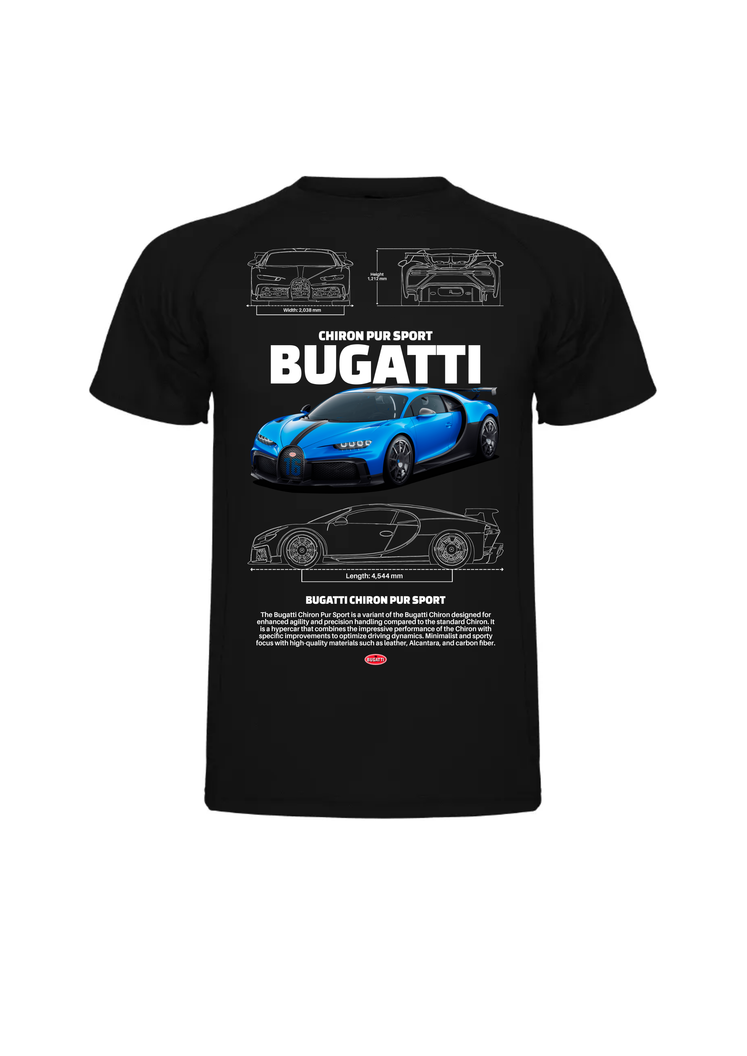 Camiseta Bugati Chiron