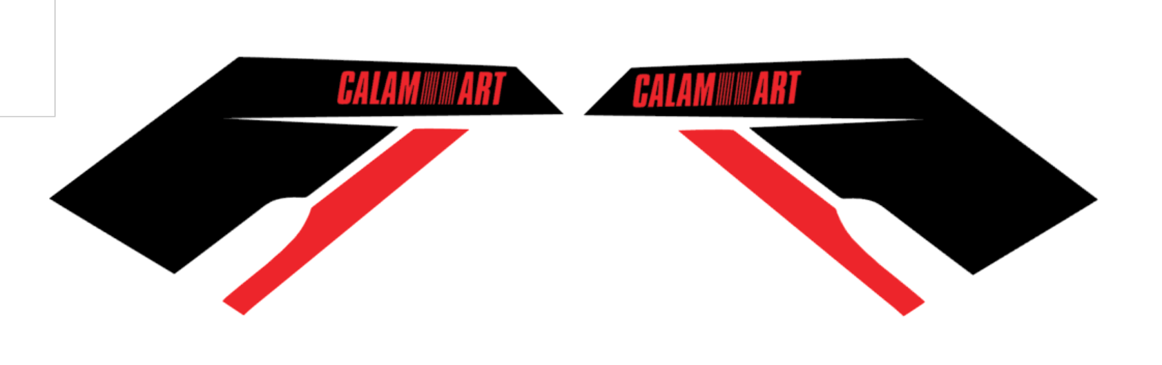 Pegatina: Aleta coche Kit Calamart