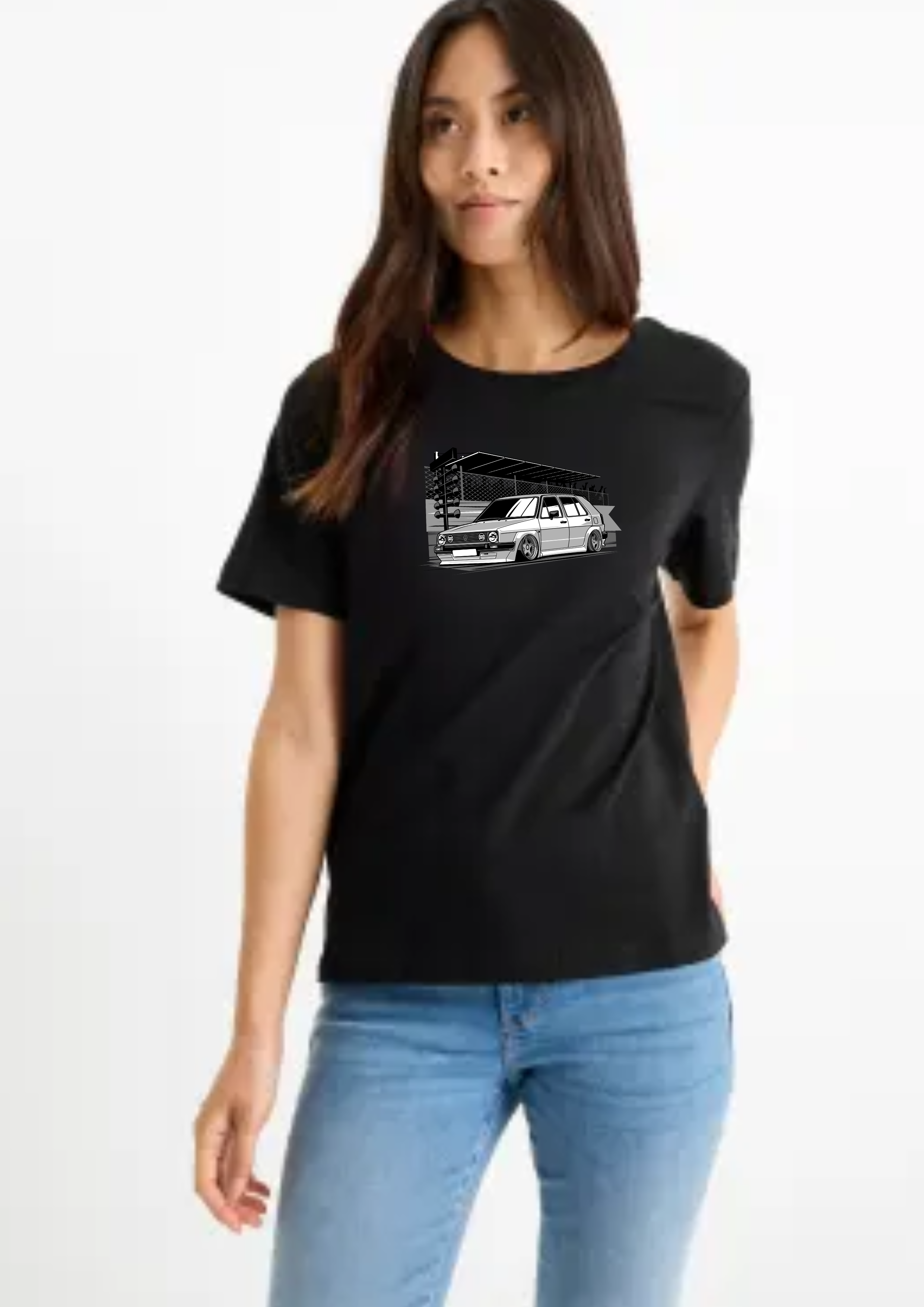 Camiseta Volkswagen Golf 2 Negra
