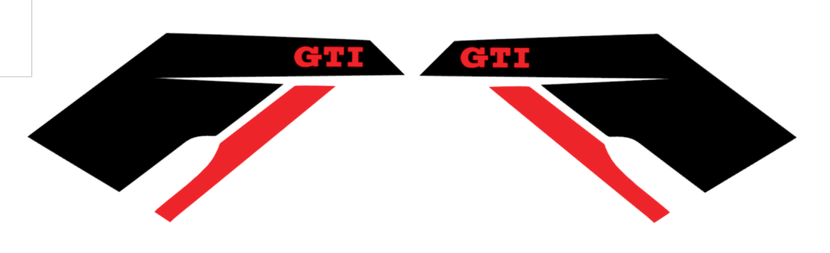 Pegatina: Aleta coche Kit GTI