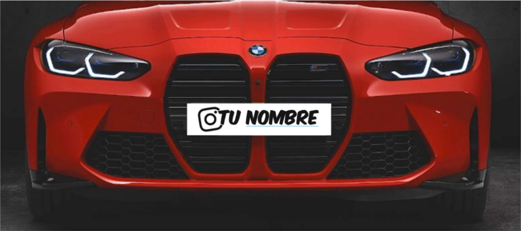 Cubre Matricula Instagram