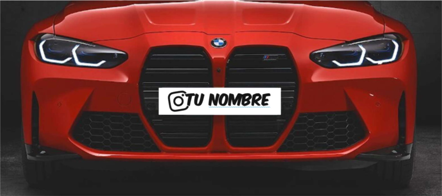 Cubre Matricula Instagram