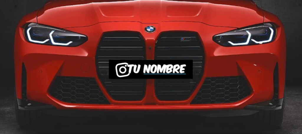 Cubre Matricula Instagram