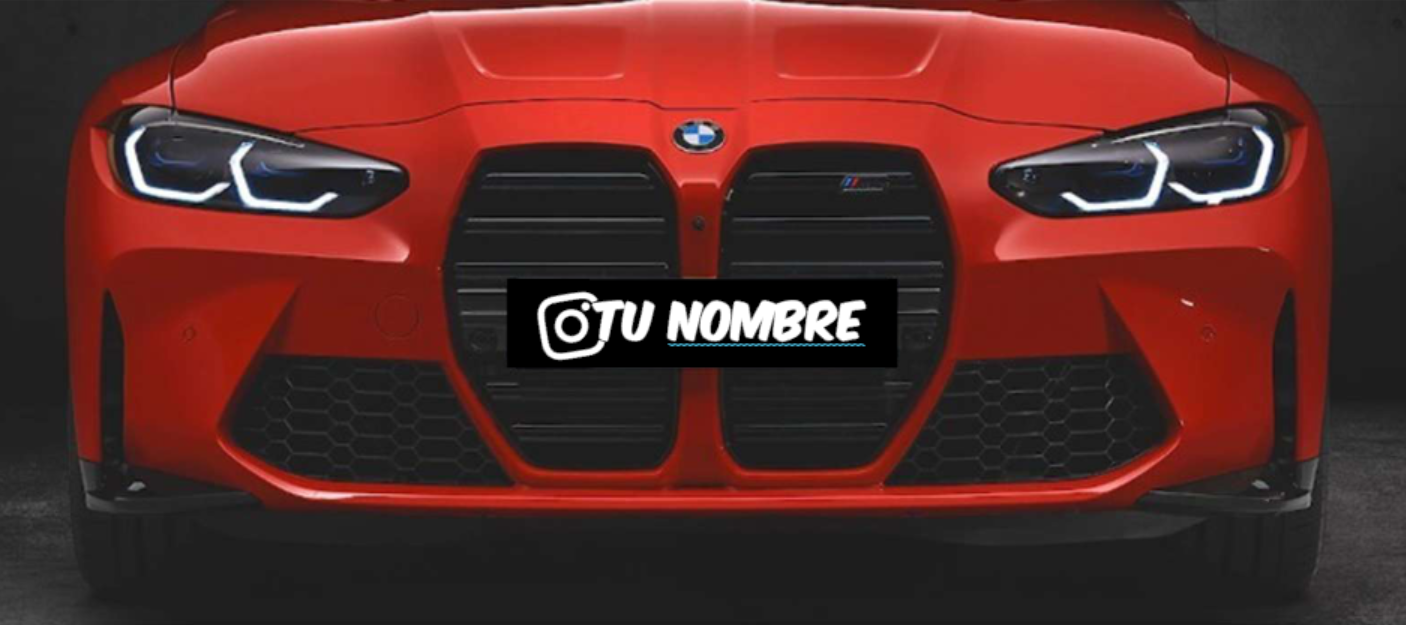 Cubre Matricula Instagram
