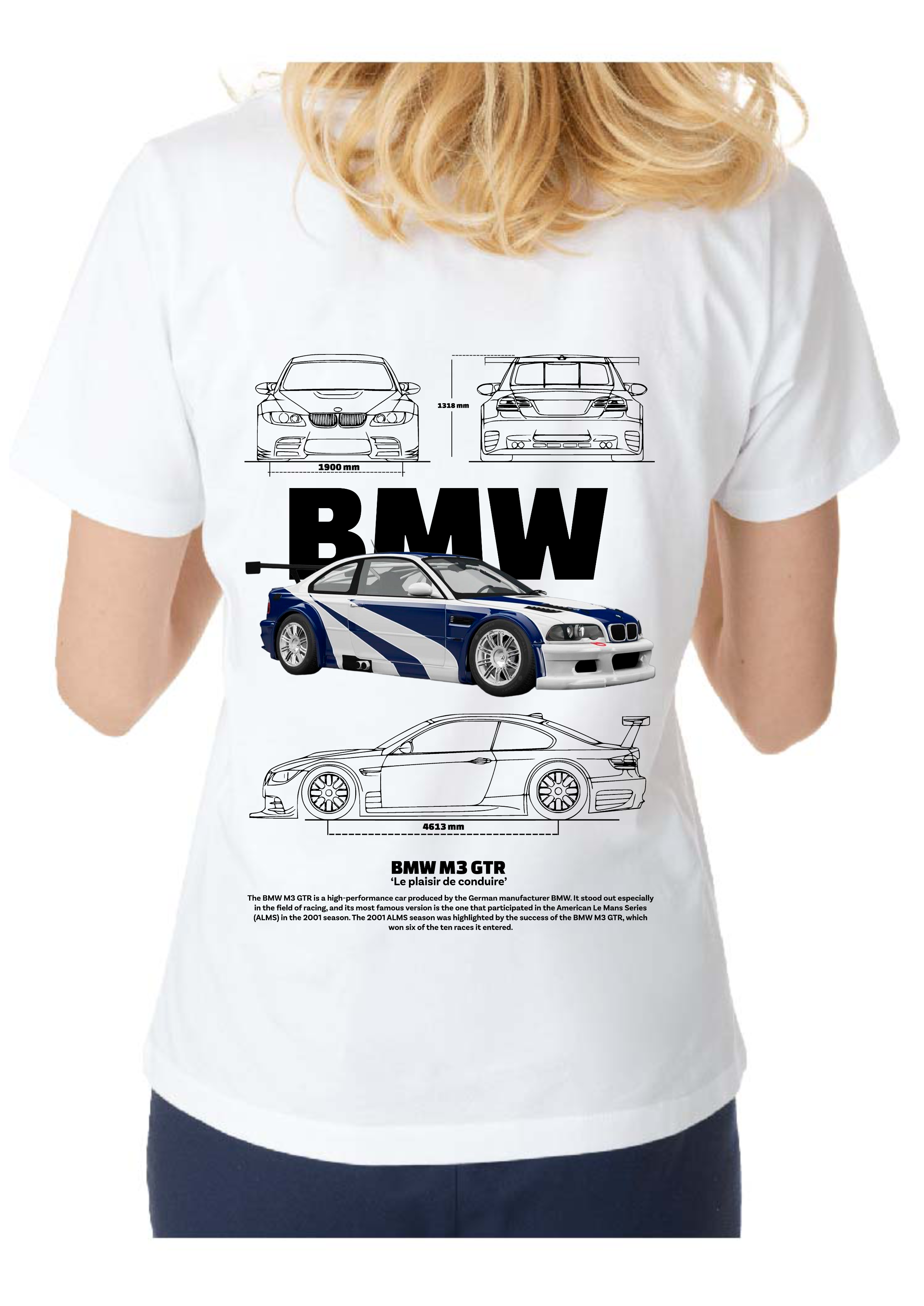 Camiseta BMW M3 GTR Blanca