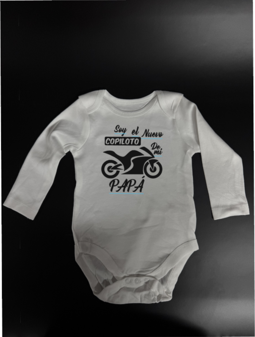 Body bebe: Copiloto de Papa Moto
