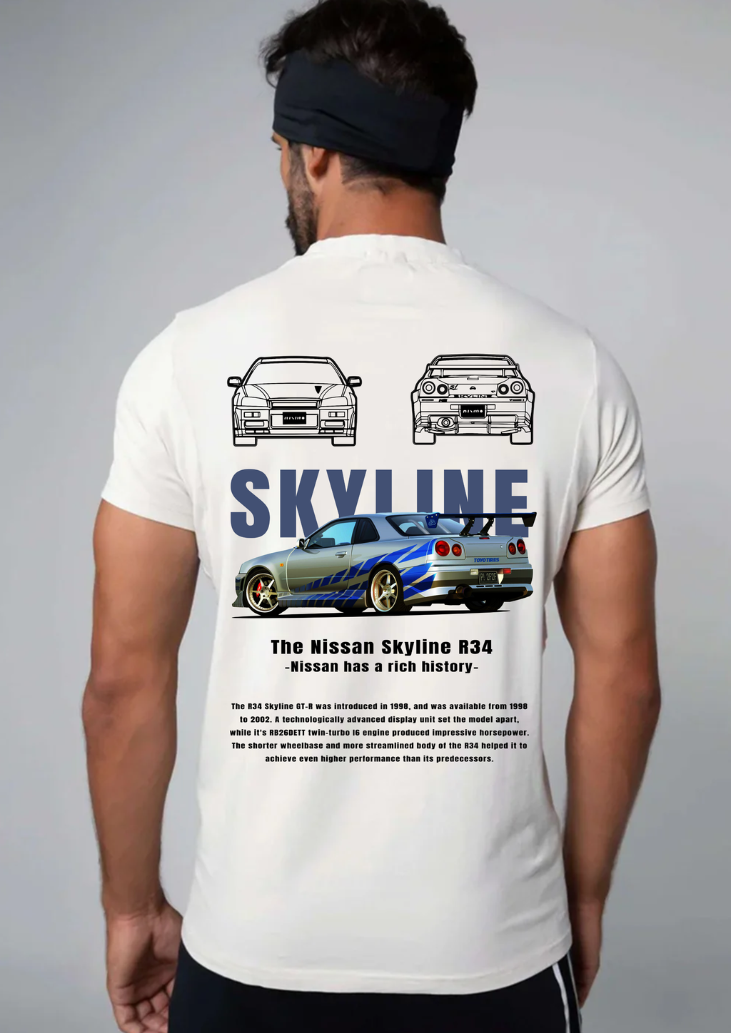 Camiseta Nissan Skyline r34