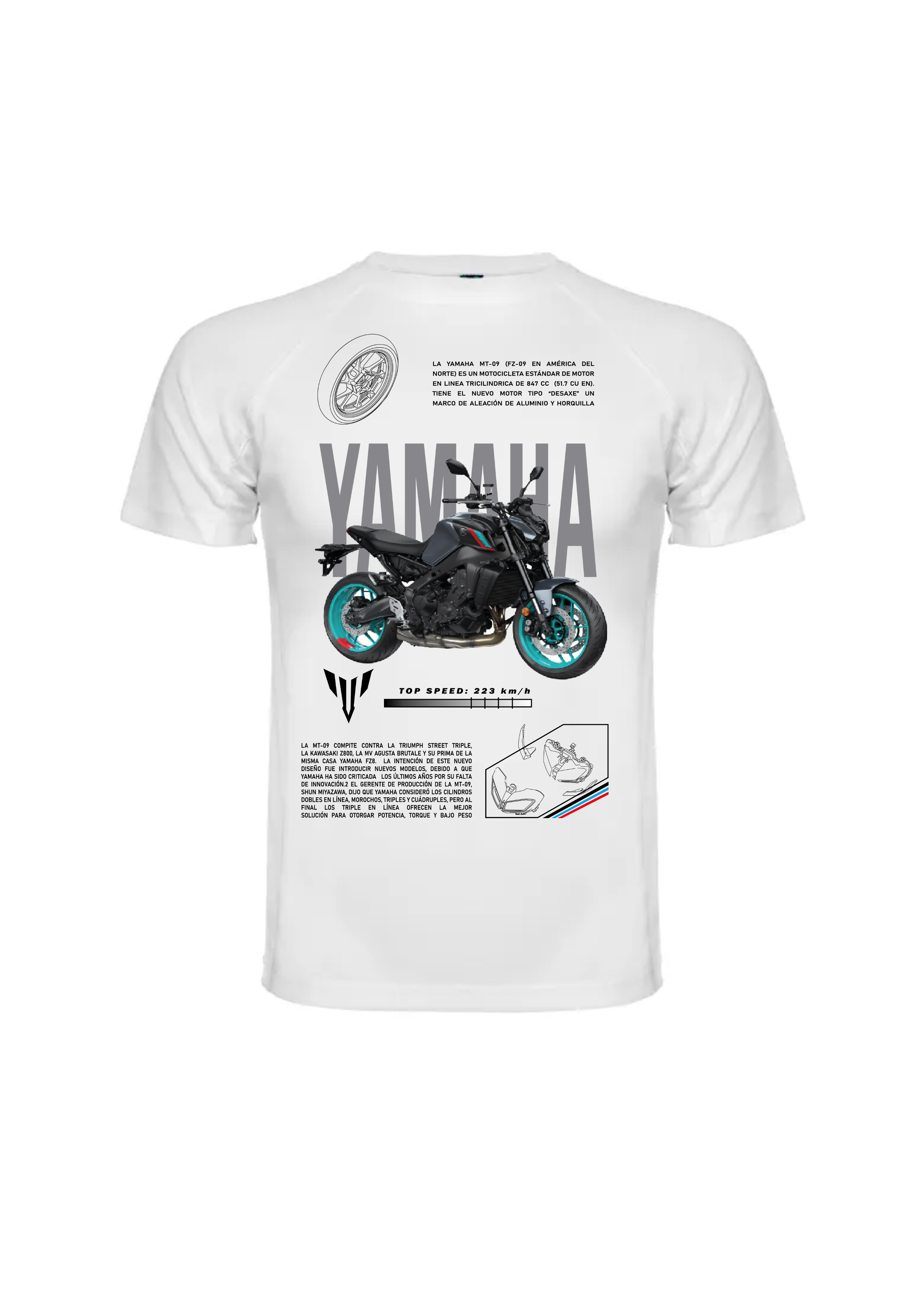 Camiseta Yamaha MT-09