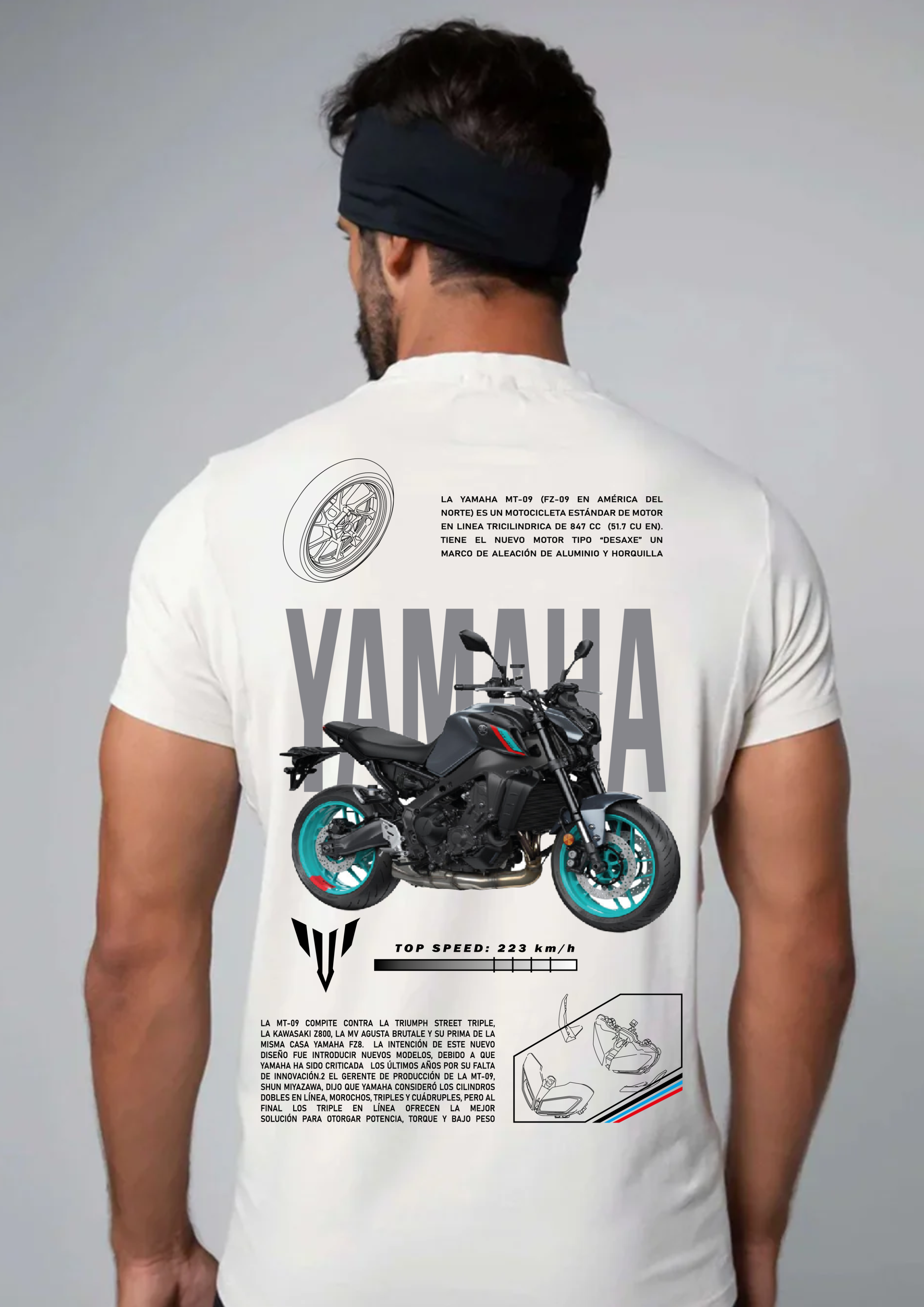 Camiseta Yamaha MT-09